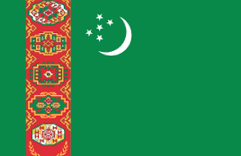 トルクメン語の使用国の国旗