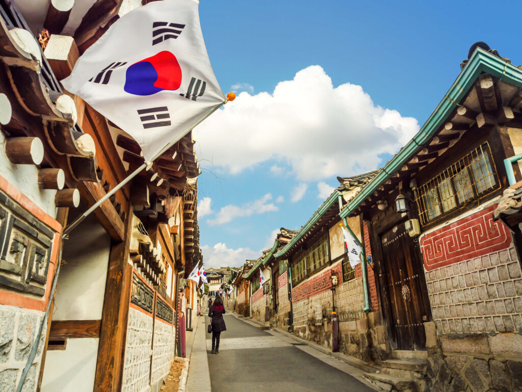 韓国の昔の街並みイメージ図