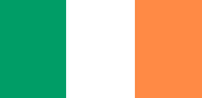 アイルランド語の使用国の国旗
