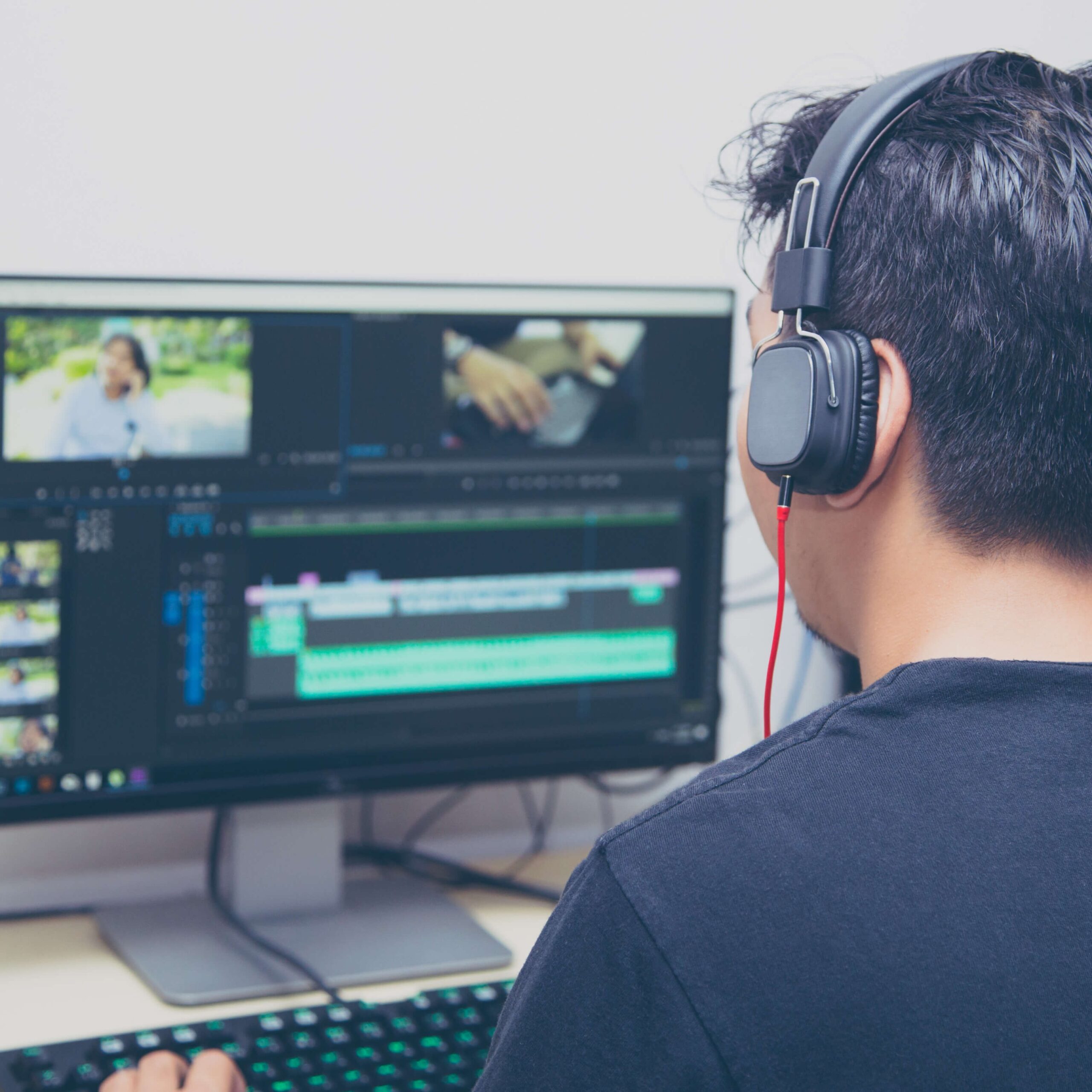 動画・字幕制作のイメージ図