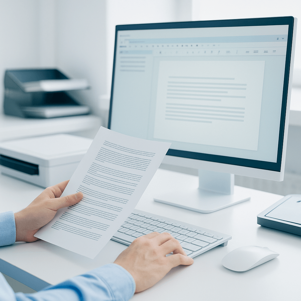 データ入力(テキスト化)サービスのイメージ図