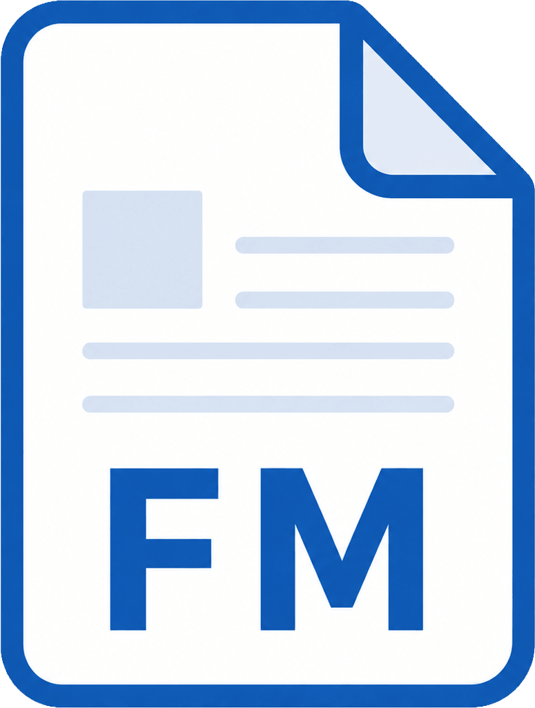 FMと表示されたFrameMakerファイルのアイコン