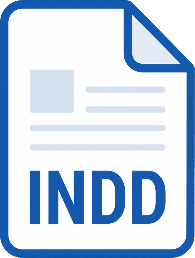 INDDと表示されたInDesignファイルのアイコン