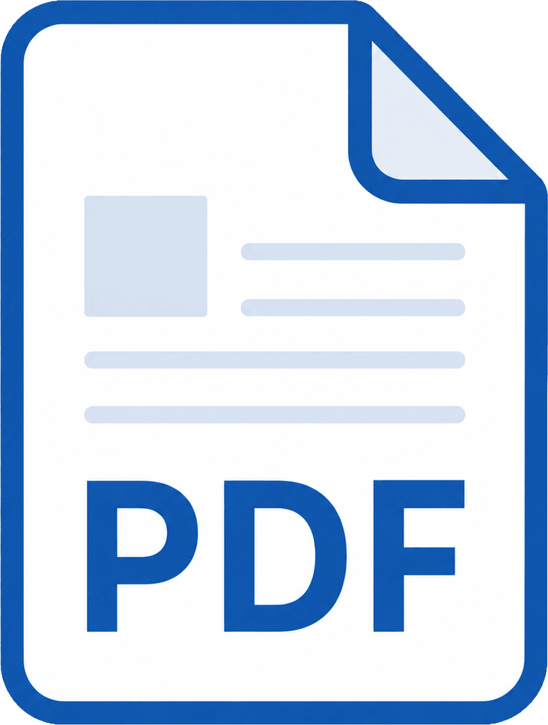 PDFと表示されたファイル形式のアイコン