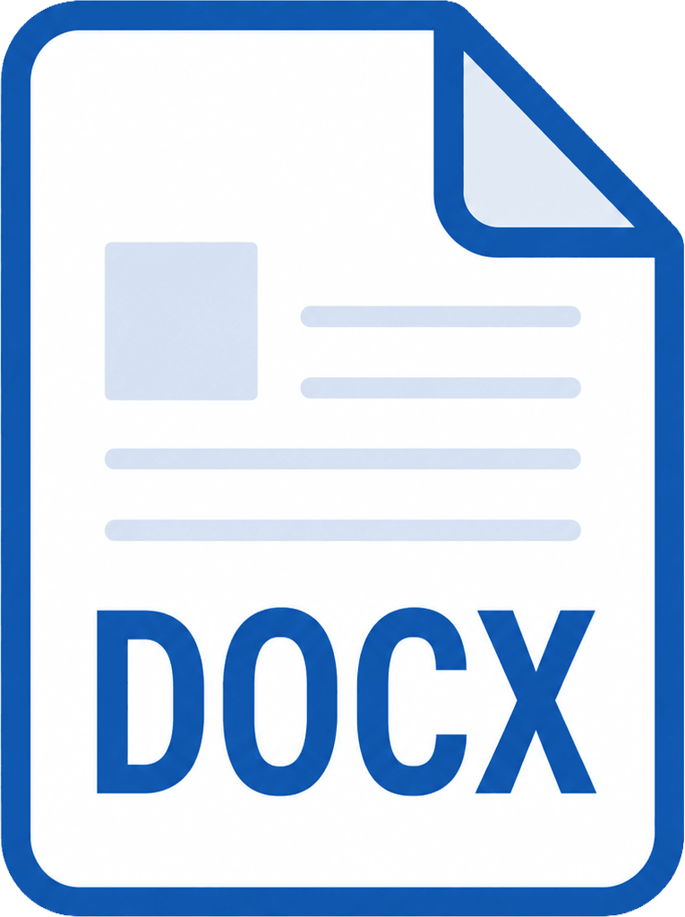 DOCXと表示されたWordファイルのアイコン