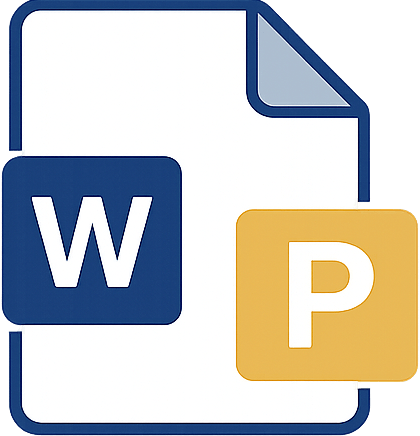 Word・PowerPointで作成した資料の体裁が整わないことを表すアイコン