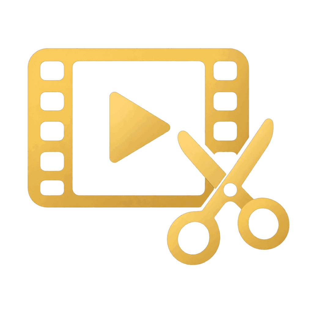 撮影済み動画の編集を表すアイコン