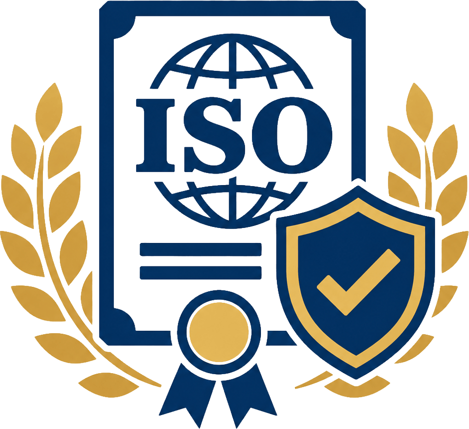 ISO 27001認証取得を表すセキュリティアイコン