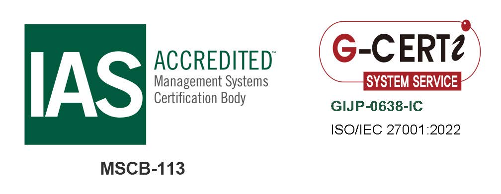 ISO 27001認証取得による情報セキュリティ管理を表すイメージ